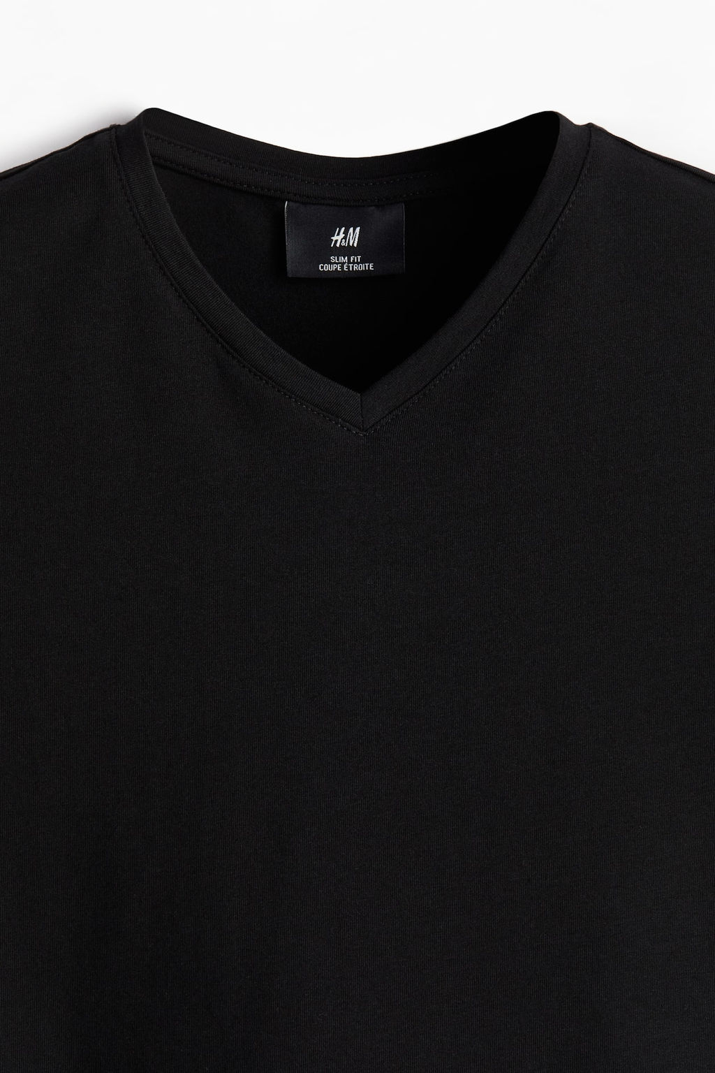 Camiseta con escote de pico Slim Fit - H&m фото 6