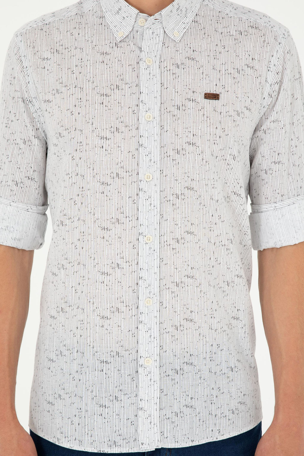 Мужская рубашка с длинным рукавом Stone Неожиданная скидка в корзине - U.s. polo assn фото 6