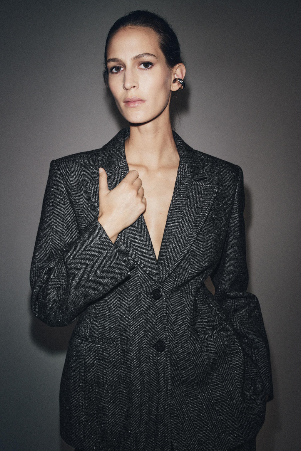 PEPLUM BLAZER WITH WOOL ZW COLLECTION