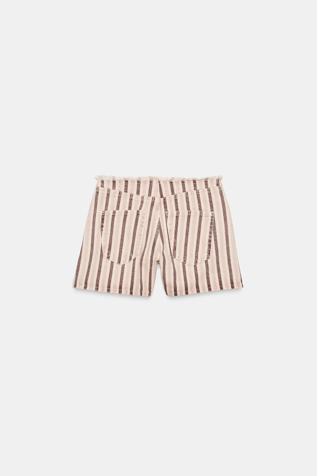 SHORTS Z1975 DENIM DESFLECADO RAYAS / Multicolor - Zara фото 5