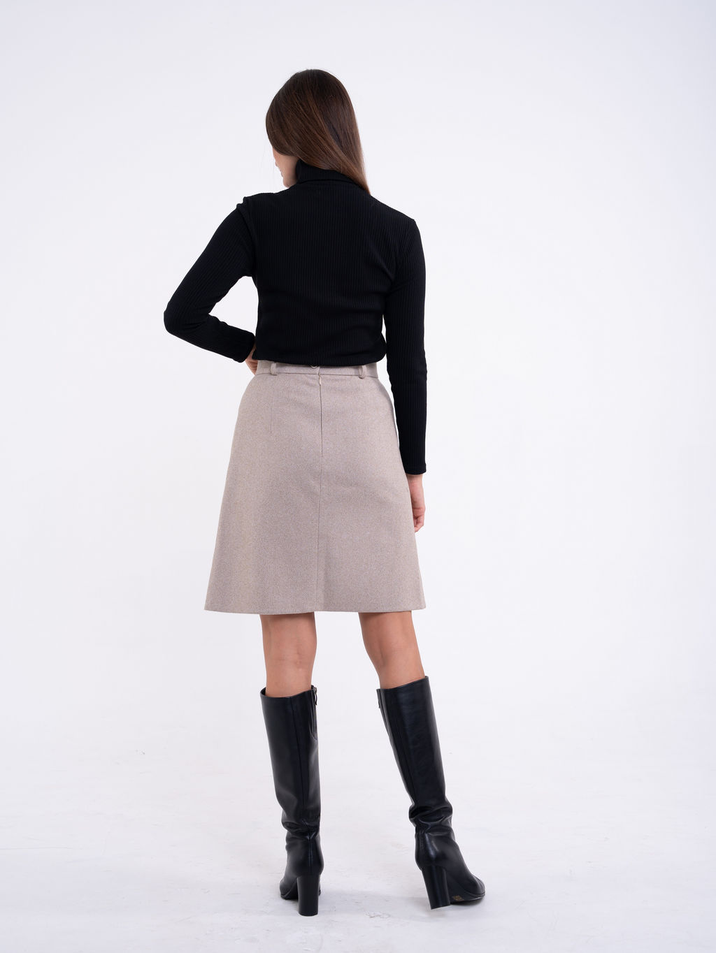 В составе ШЕРСТЬ юбка для холодной погоды