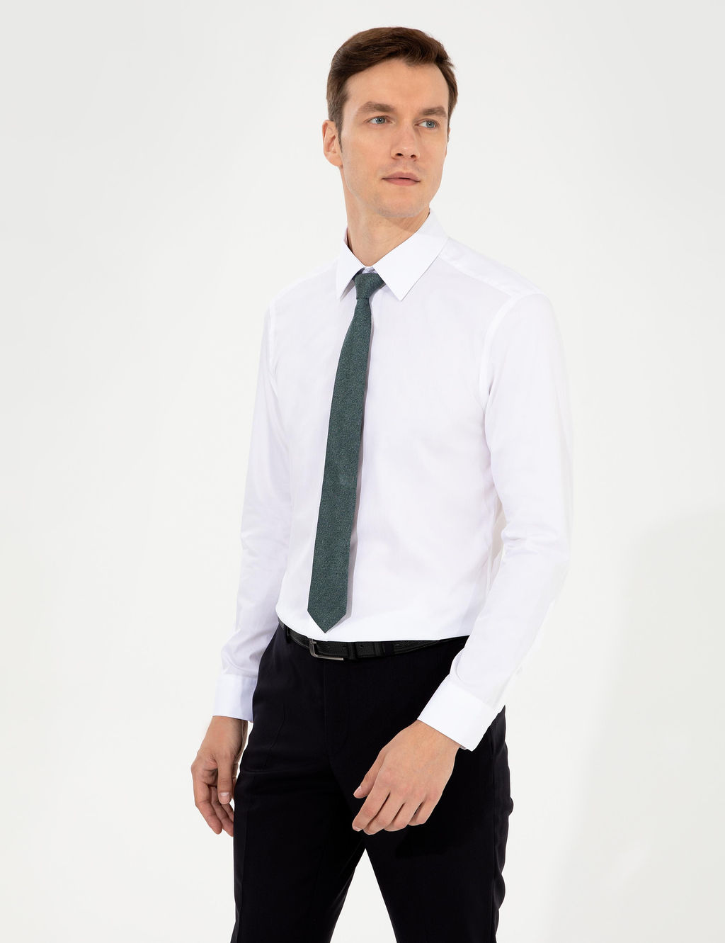 Beyaz Slim Fit Uzun Kollu G_mlek - Cacharel фото 3