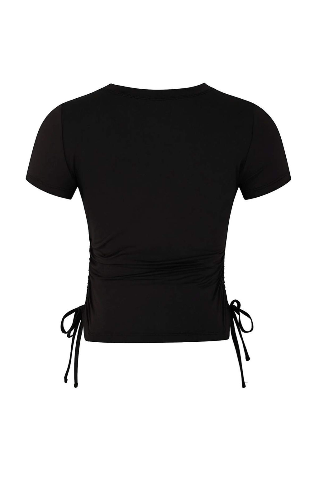 Ekru Buzgulu Baglama Detayl? Micro Kumas Orme Spor T-Shirt THMSS26TS00003 - Trendyolmilla фото 14