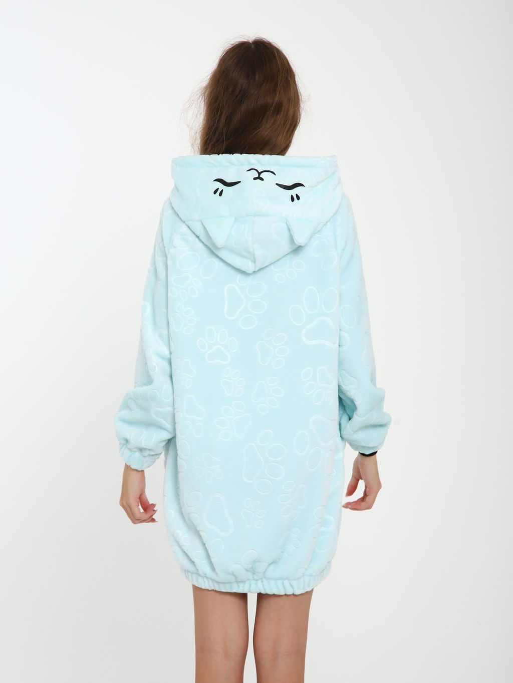 Халат "Лапки" бирюза