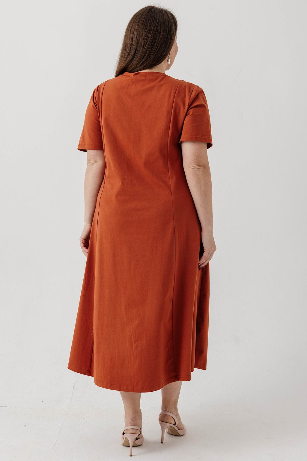 Платье 8978/01/Кирпичный