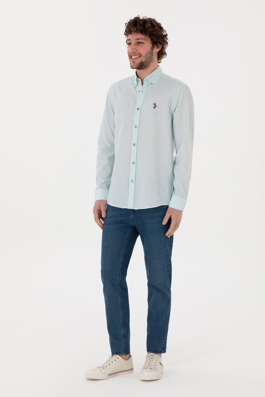 Erkek Su Ye_ili Uzun Kollu Basic G_mlek Sepette S_rpriz _ndirim - U.s. polo assn фото 4