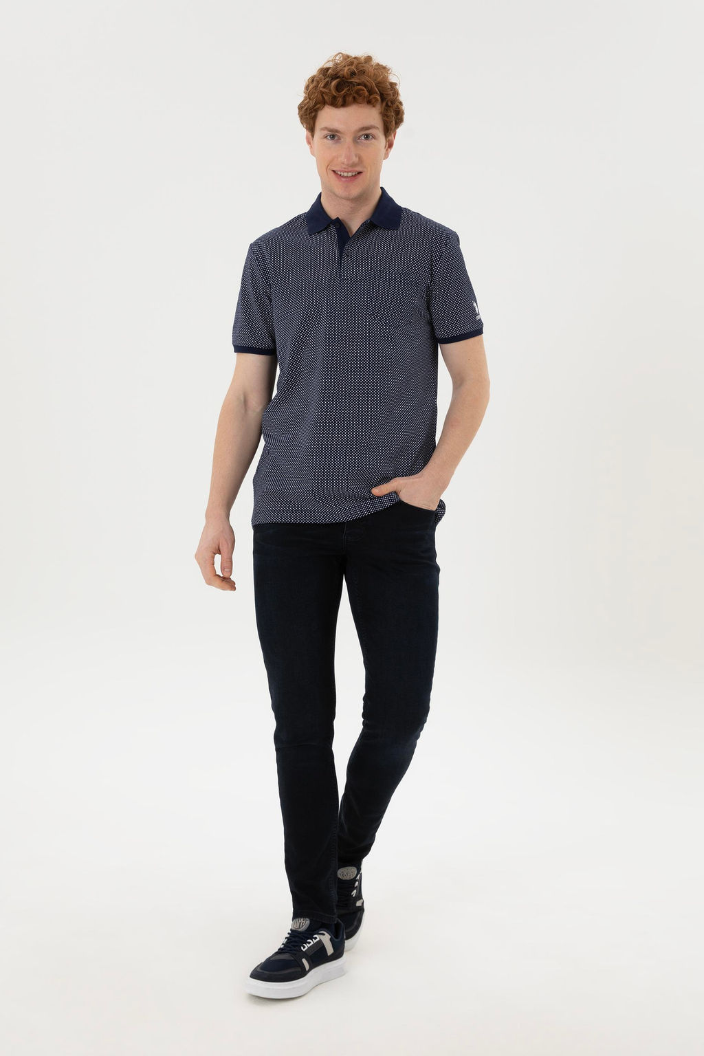 Мужская темно-синяя футболка - U.s. polo assn фото 11