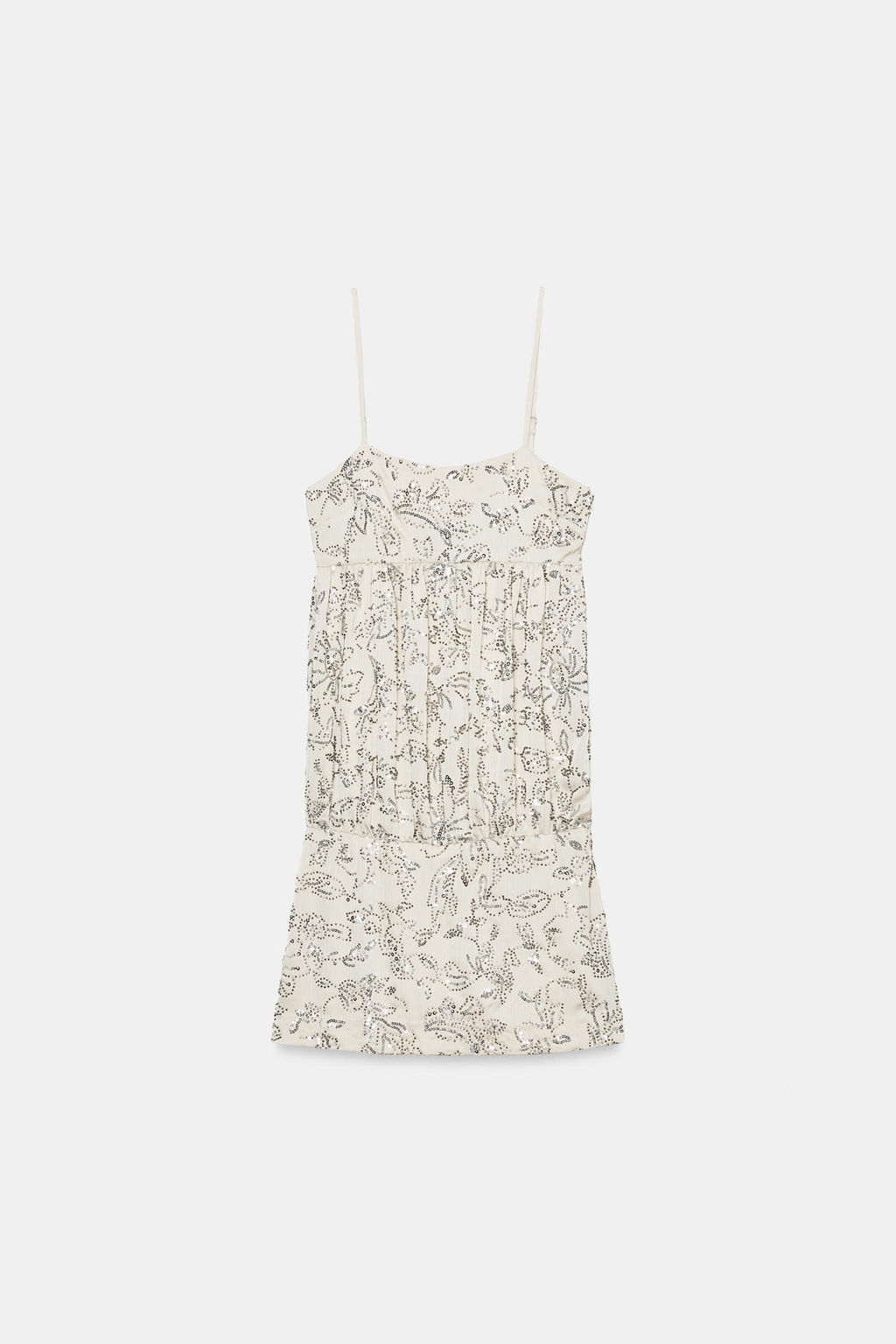 VESTIDO MINI ABALORIOS / Plata - Zara фото 6