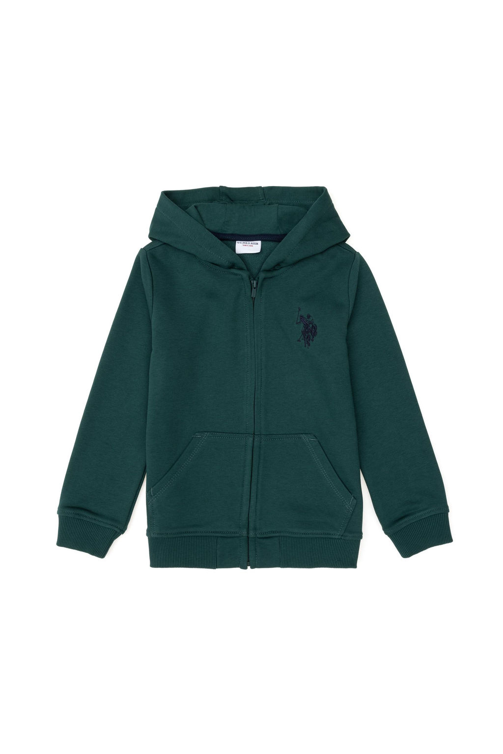 Темно-зеленый базовый свитшот для мальчика Неожиданная скидка в корзине