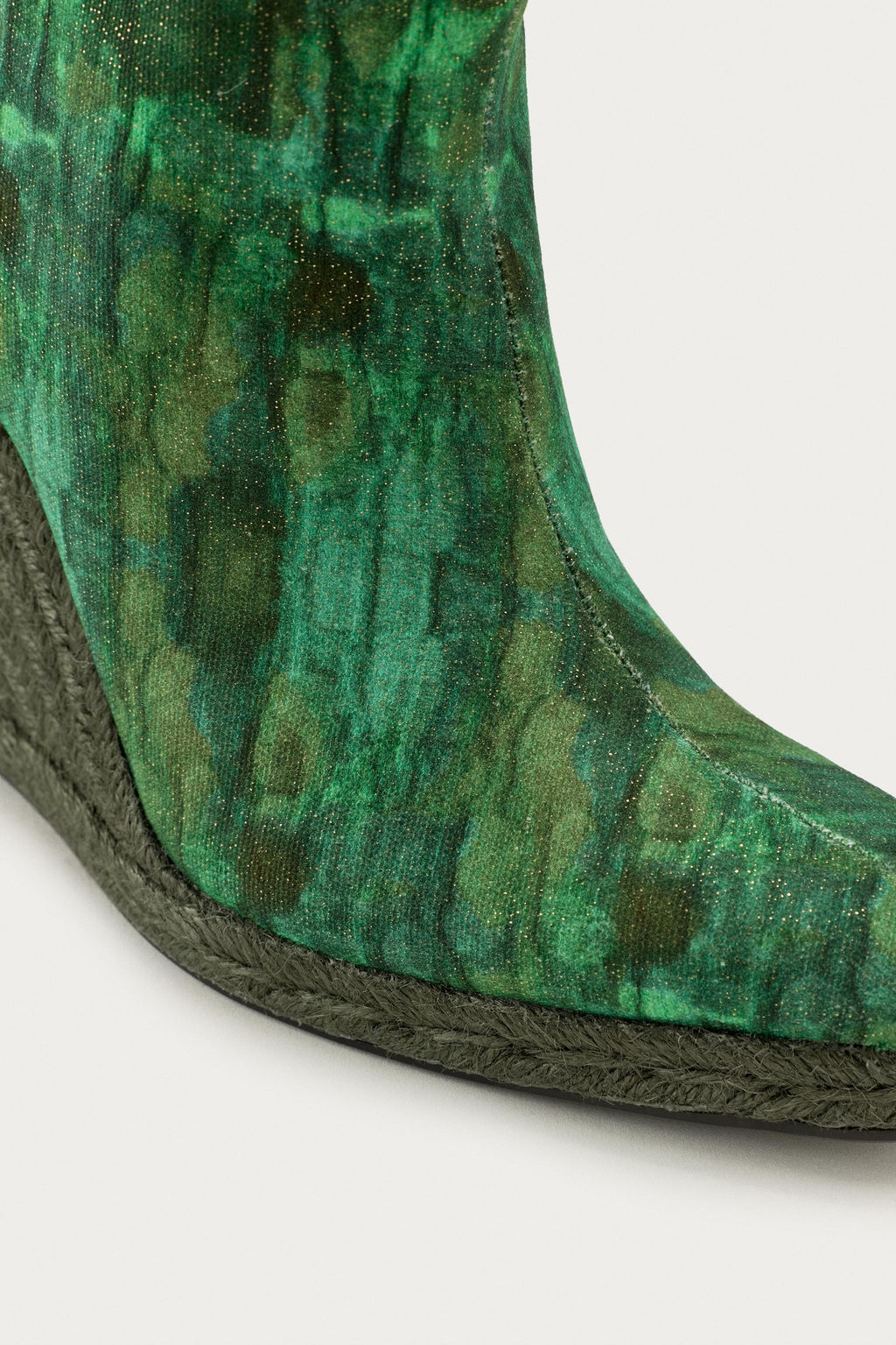 BOTA CU?A ESTAMPADA MARISA BERENSON X ZARA / Verde фото 6