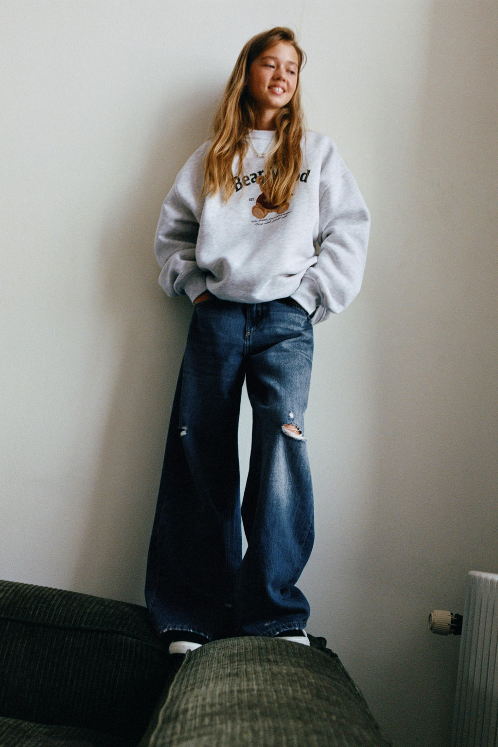 BEAR PRINT SWEATSHIRT - Zara фото 5
