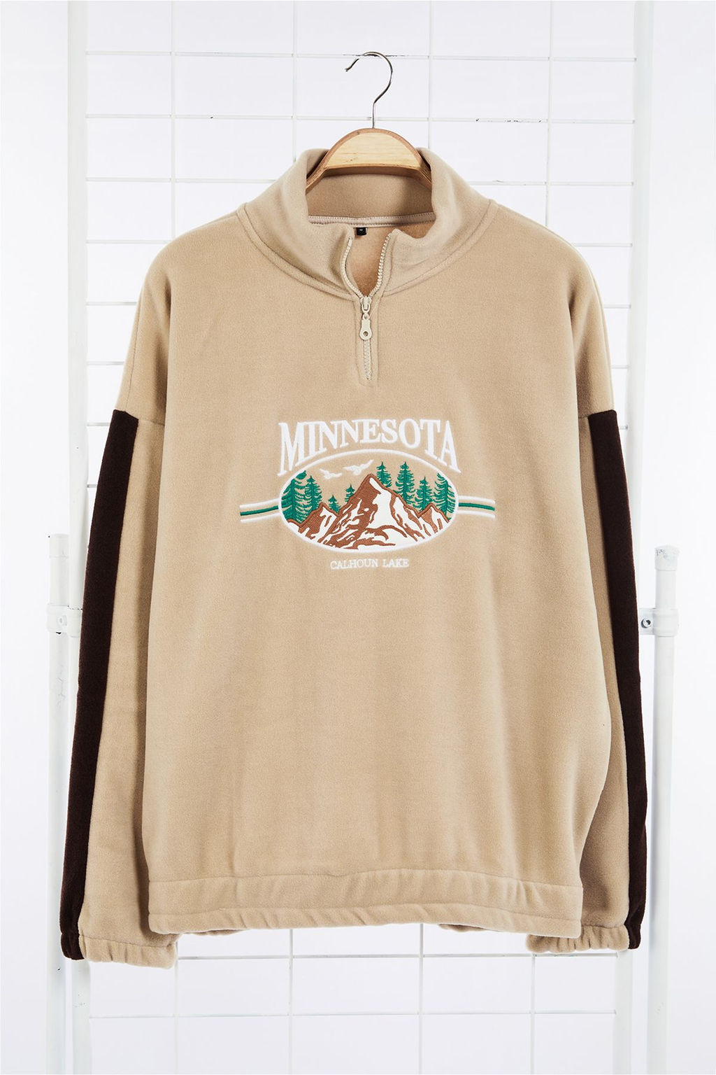 TRENDYOL MAN Antrasit Unisex Oversize/Genis Kesim Dik Yaka Fermuarl? Anti-pilling Polar Sweatshirt TMNAW24SW00034 - Trendyolmilla фото 7