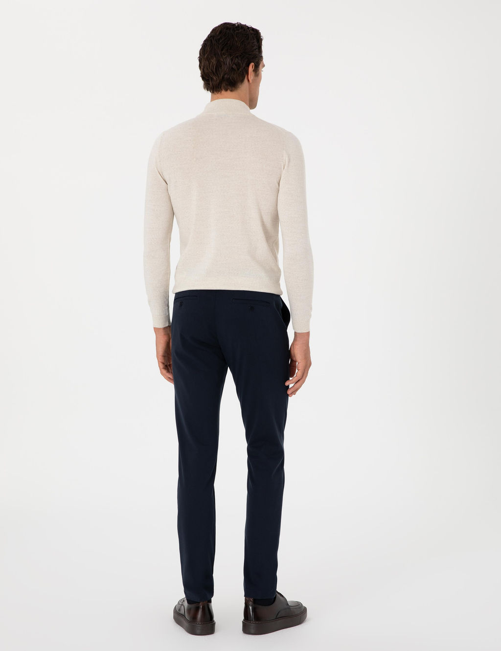 Lacivert Slim Fit Kanvas Pantolon - Cacharel фото 4