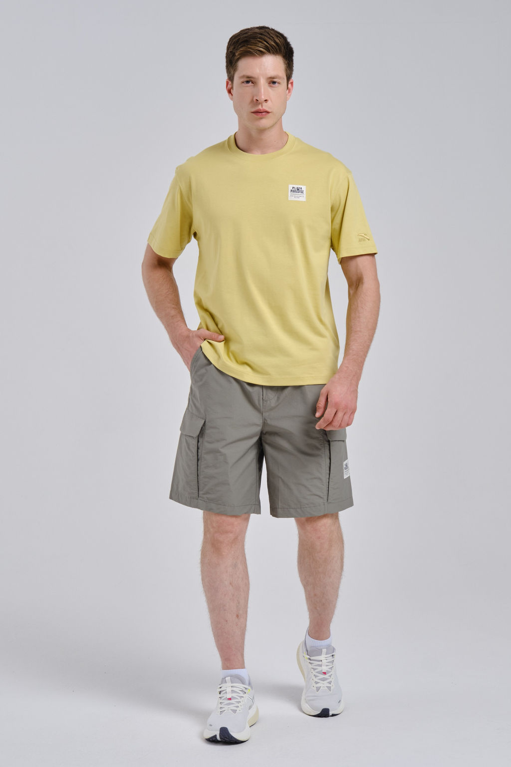 Шорты текстильные Оливковый - Anta фото 2