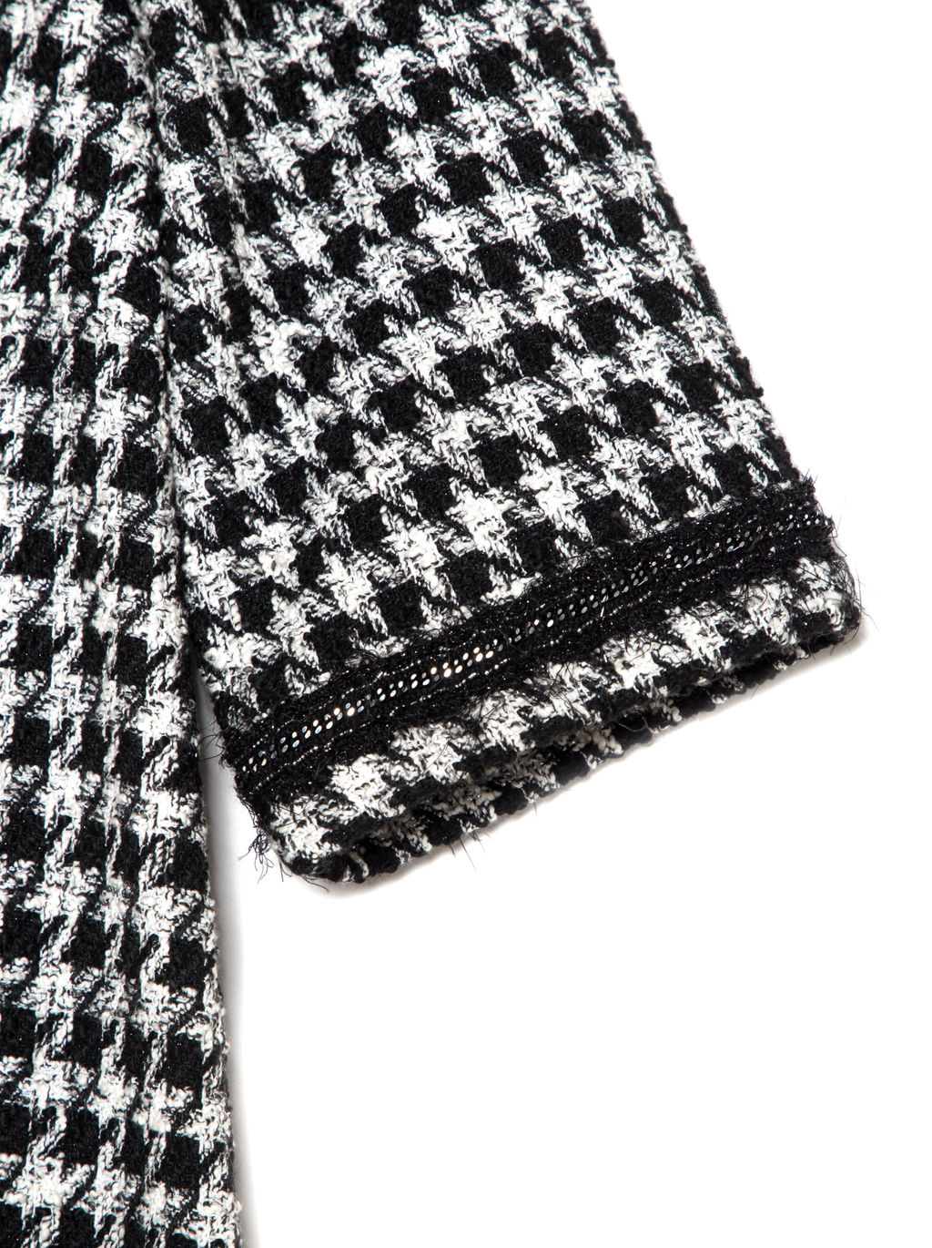 CONTE Платье с рисунком "клетка" и легким мерцанием люрекса LPL 1053 black-ivory black-ivory