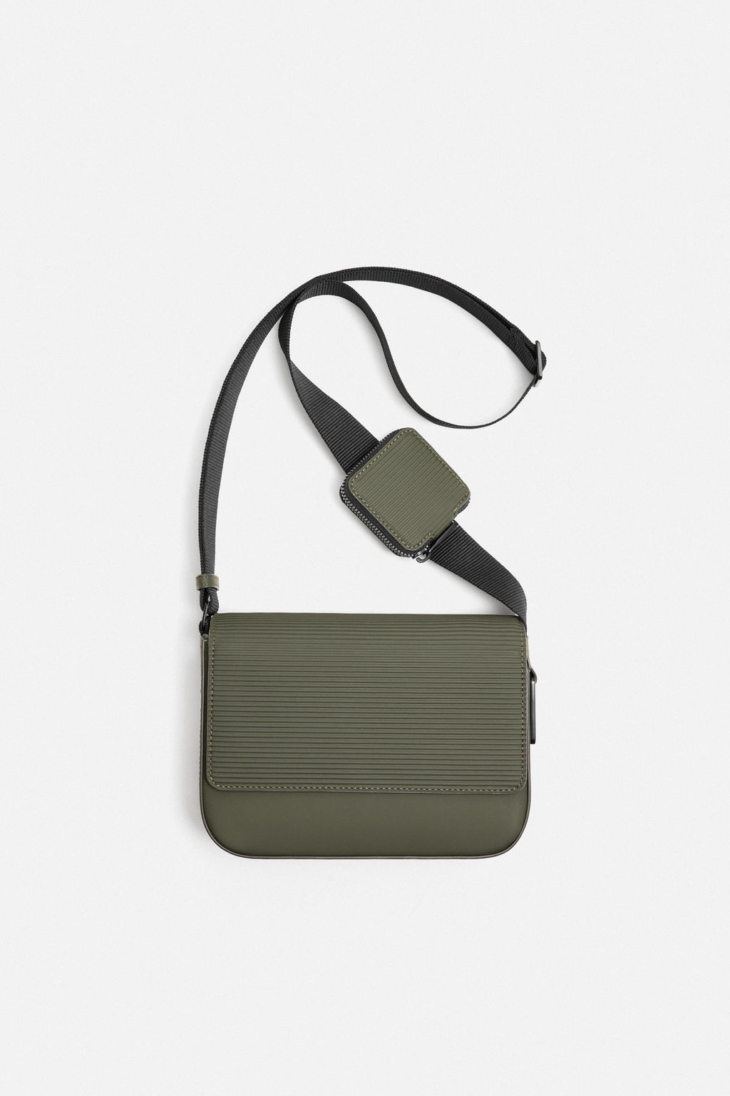 RUBBERISED TEXTURED CROSSBODY BAG - Zara фото 3