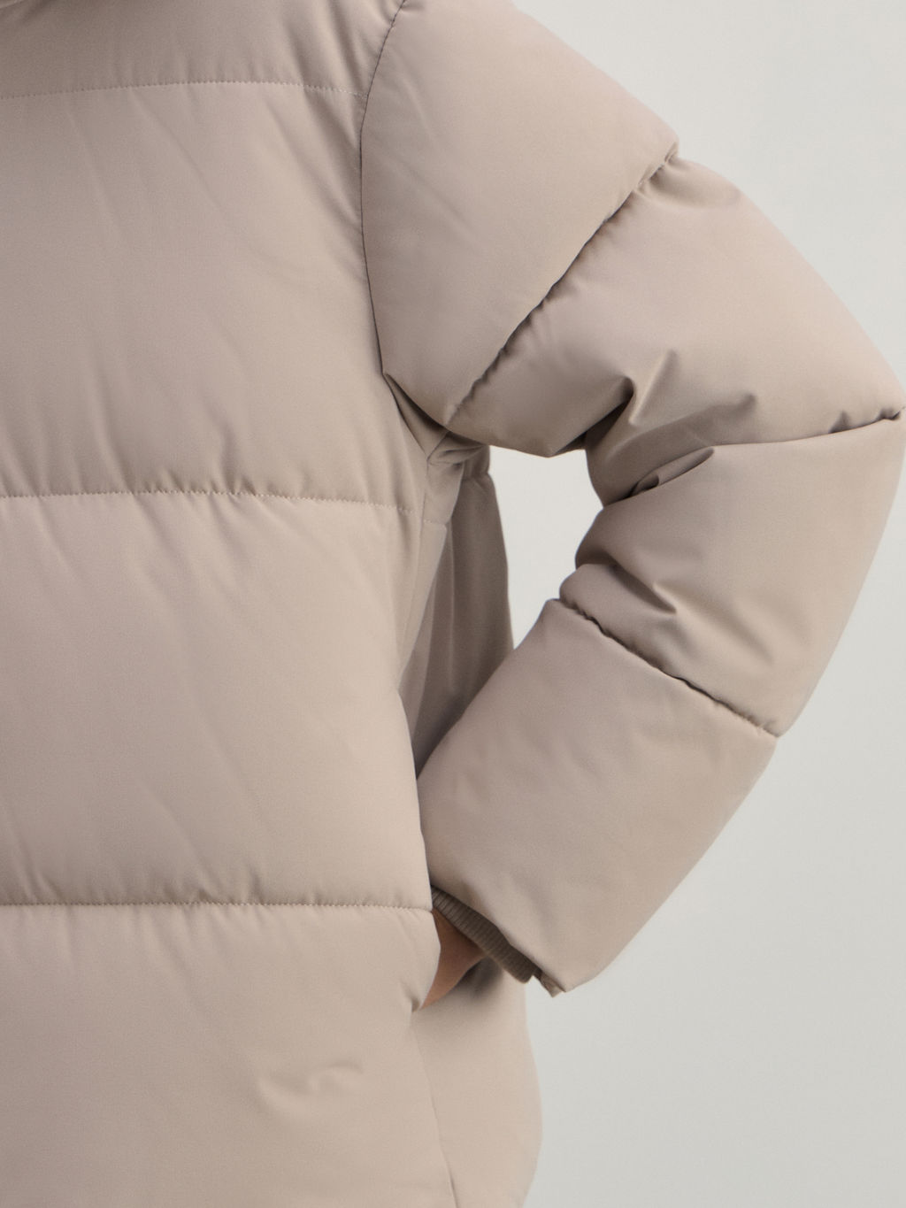 Куртка женская с широким вязаным воротником / Zarina  фото 7