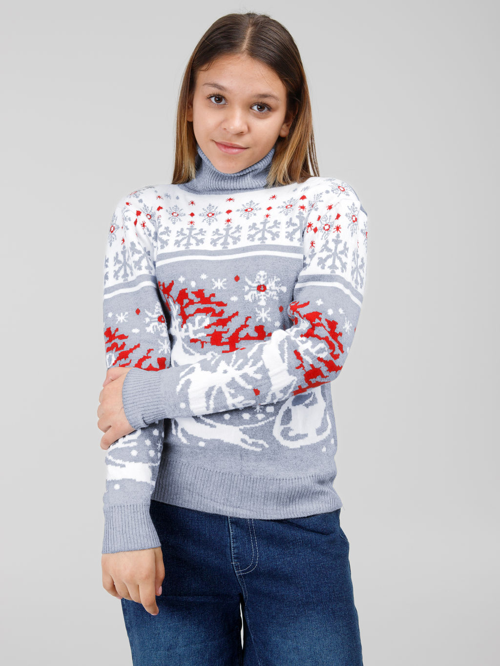 Свитер для девочек - Синий мир фото 12