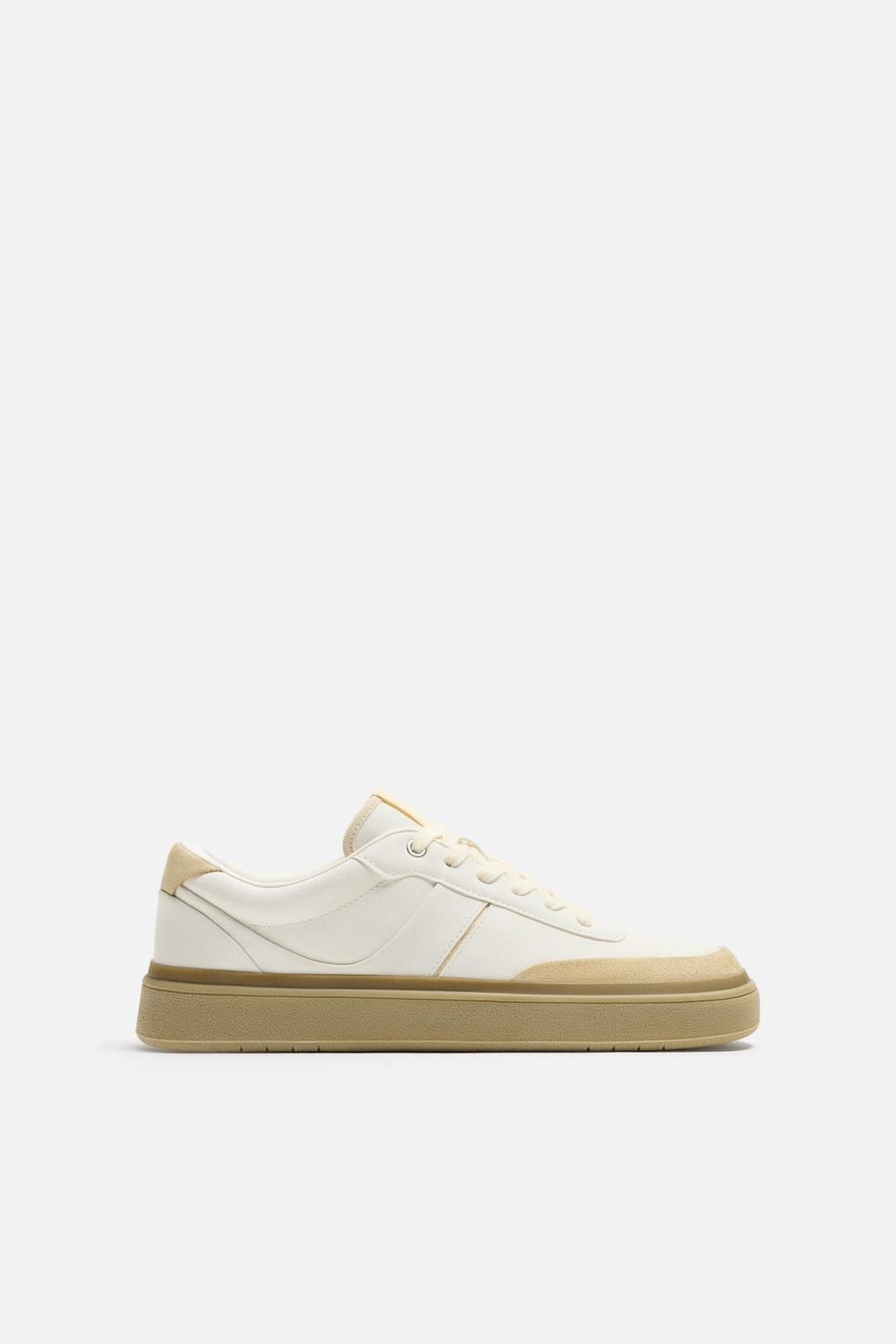 SNEAKERS WITH CONTRAST SOLES - Zara фото 3