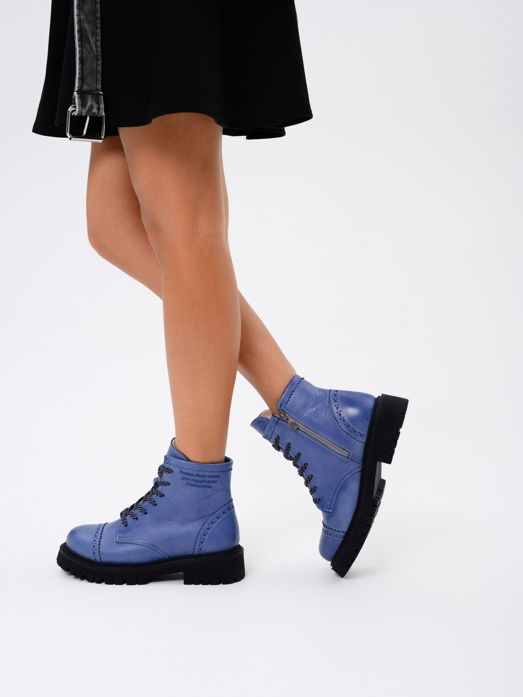 Ботинки 319.taskanabl.Вакса джинс/мех