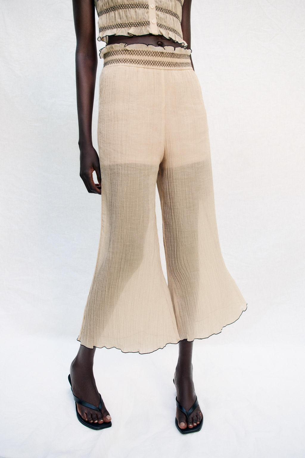 PANTAL?N CULOTTE COSTURAS COMBINADAS / Arena - Zara фото 2