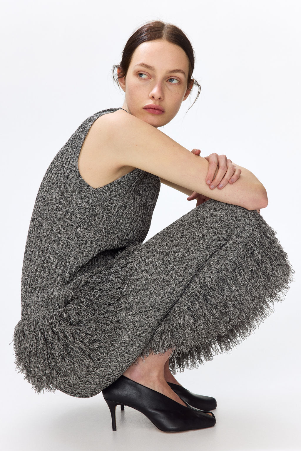 Top en punto acanalado con flecos - H&m фото 2