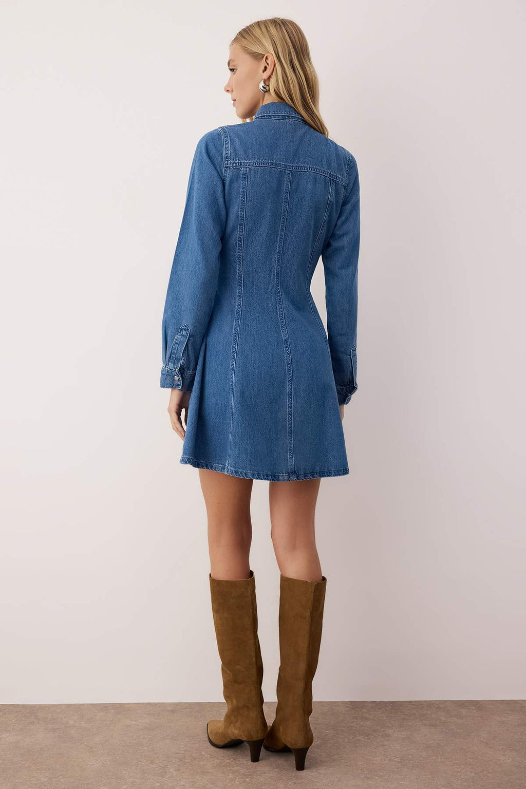Mavi Mini Denim Gomlek Elbise TWOAW26EL00034