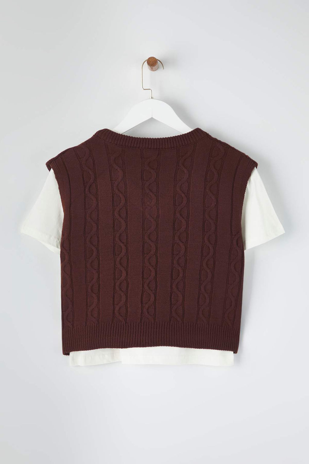 Teen Lacivert 2li T-Shirtlu Sac Orgu Triko Kazak TWOAW26KZ00131 - Trendyolmilla фото 8
