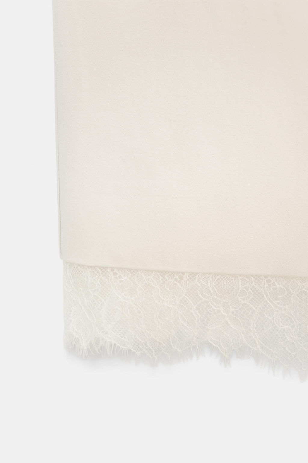 FALDA MIDI ENCAJE / Hueso - Zara фото 9