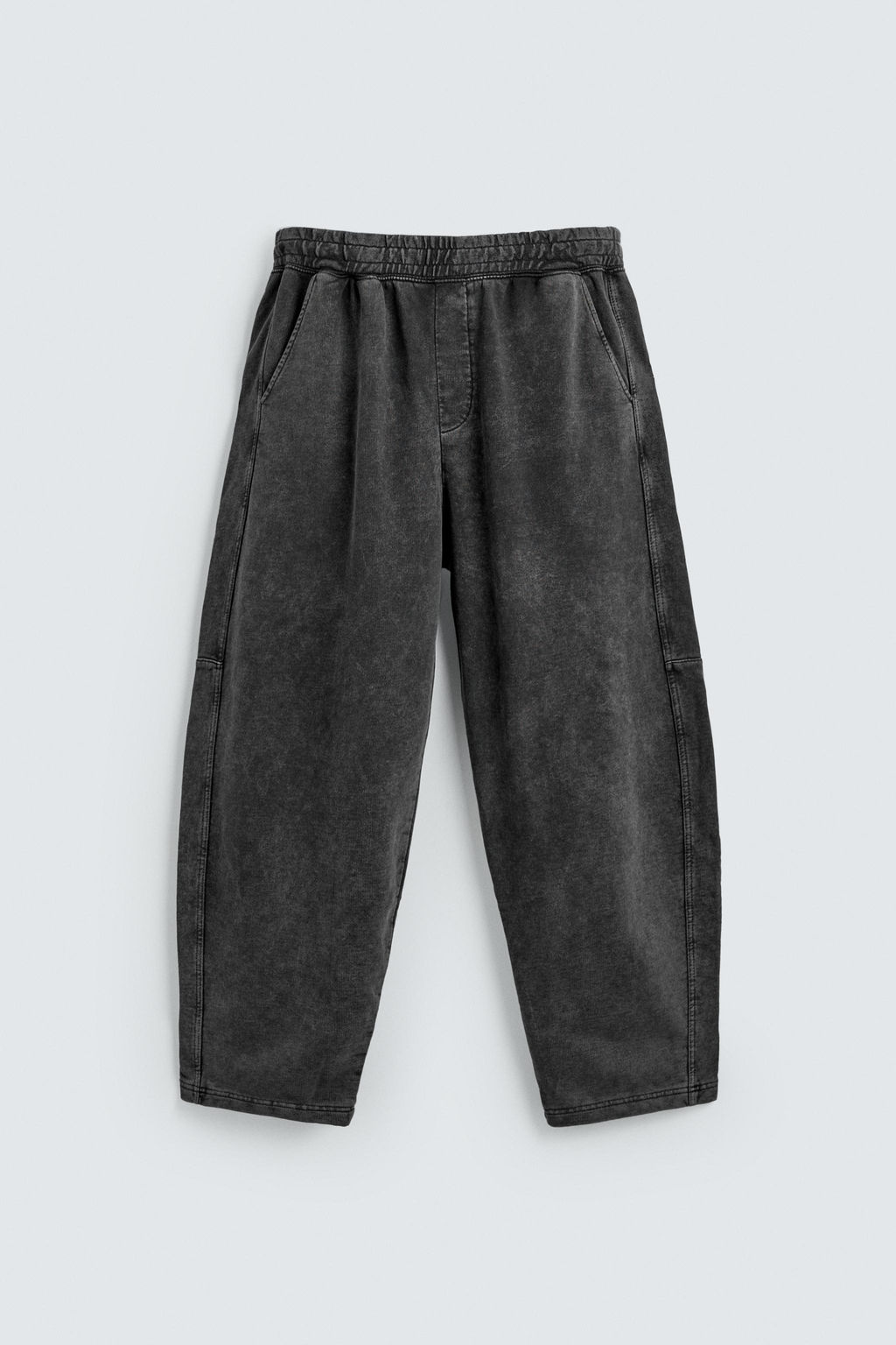 PANTAL?N JOGGER BALLOON FIT LAVADO / Antracita oscuro - Zara фото 7