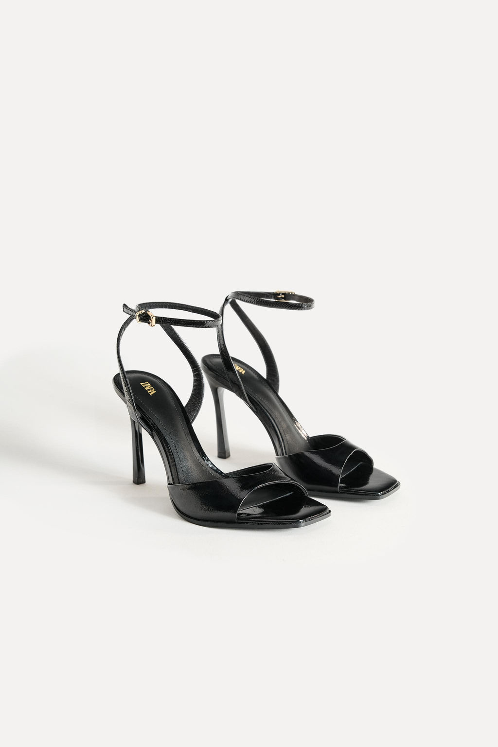 LEATHER HIGH-HEEL SANDALS 50TH ANNIVERSARY - Zara фото 2