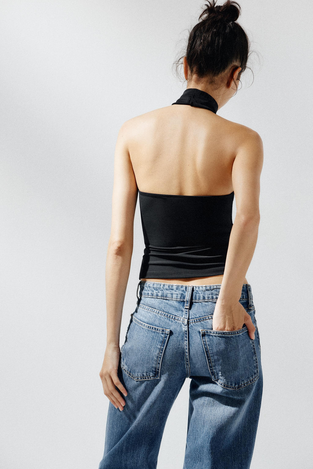 POLYAMIDE HALTER TOP - Zara фото 49