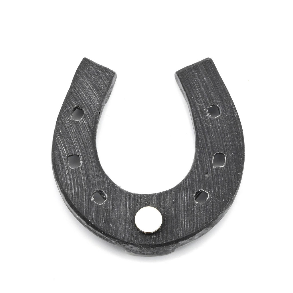 Магнит из мрамолита "Подкова" 57*57*10мм Радуга камня