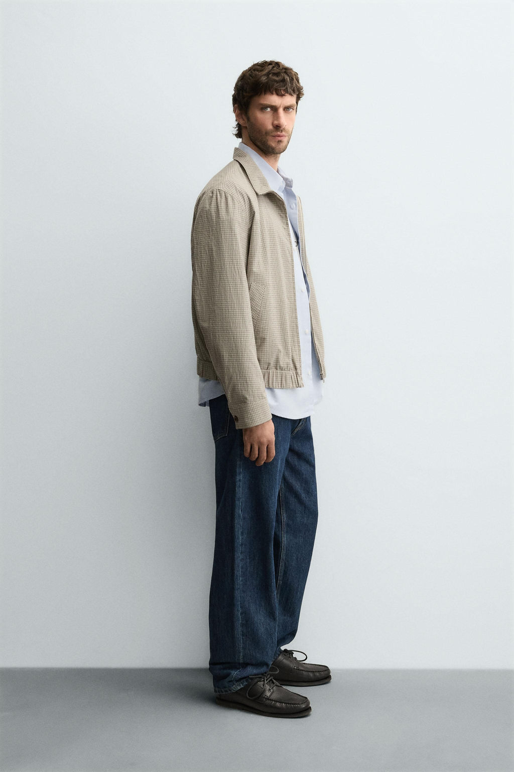 CHECK TEXTURED JACKET - Zara фото 4