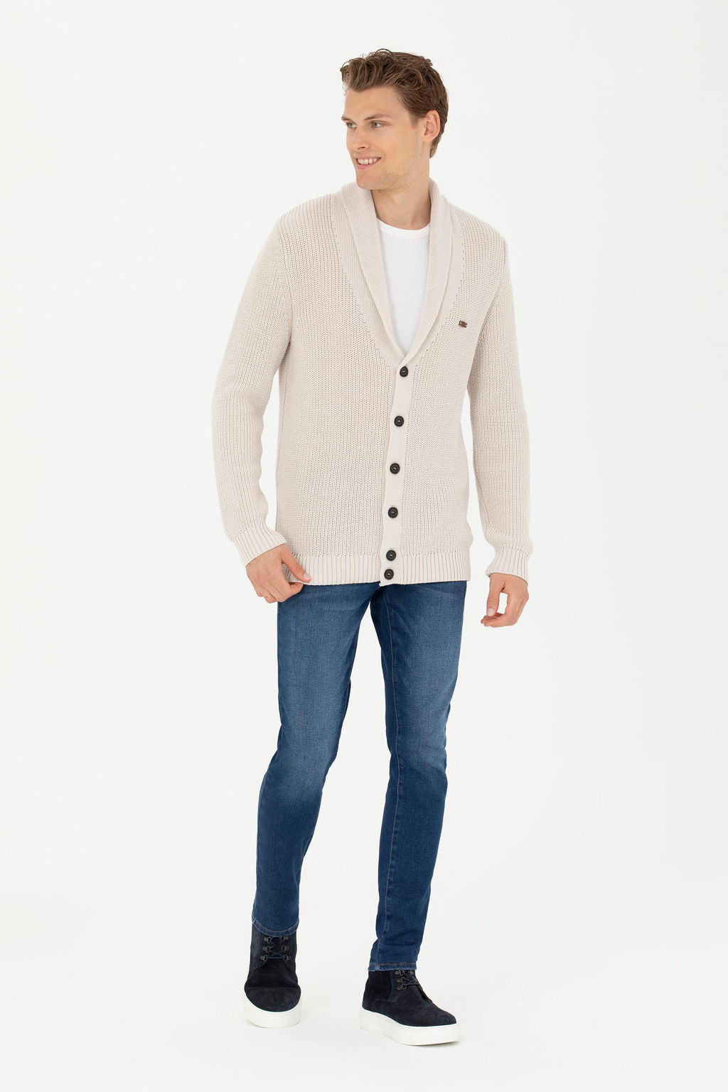 Мужской трикотажный кардиган с камнями - U.s. polo assn фото 18