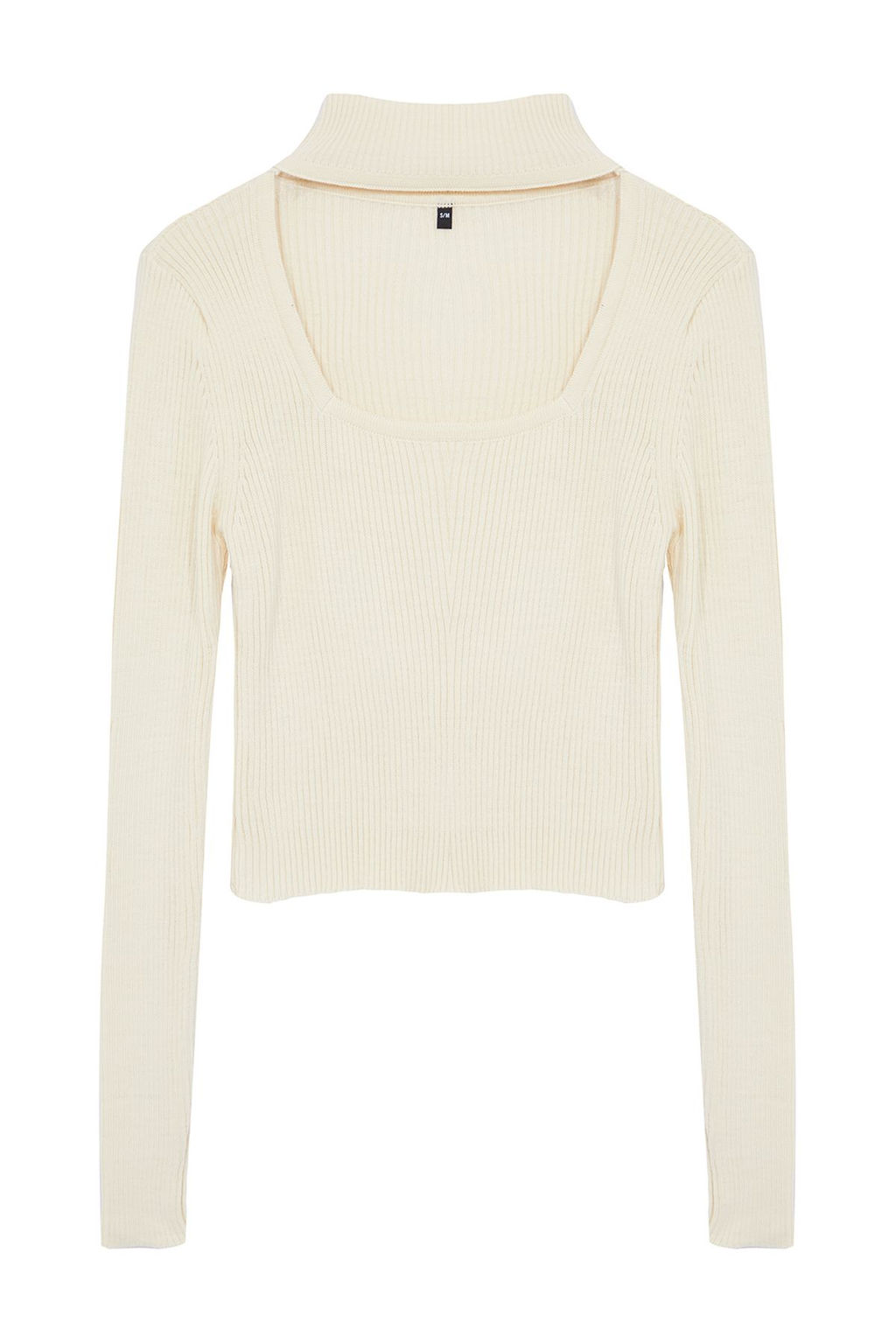 Tas Crop Dik Yaka Triko Kazak TWOAW24KZ01206