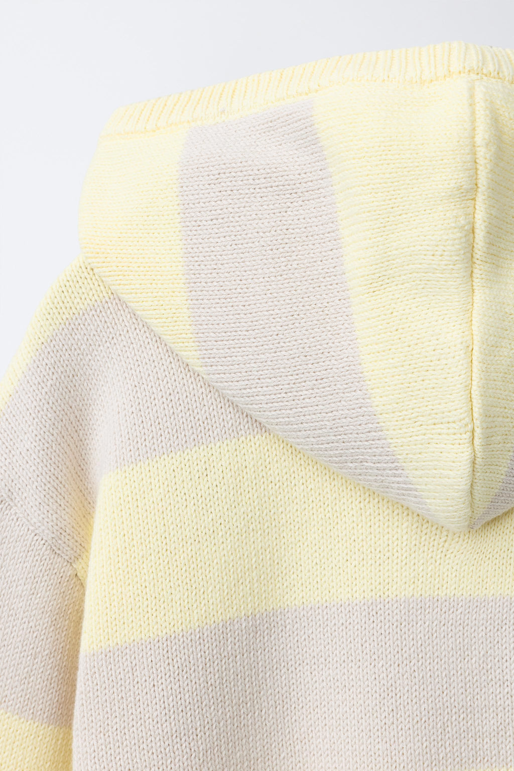 STRIPED HOODED KNIT CARDIGAN WITH BEAR EMBROIDERY - Zara фото 4