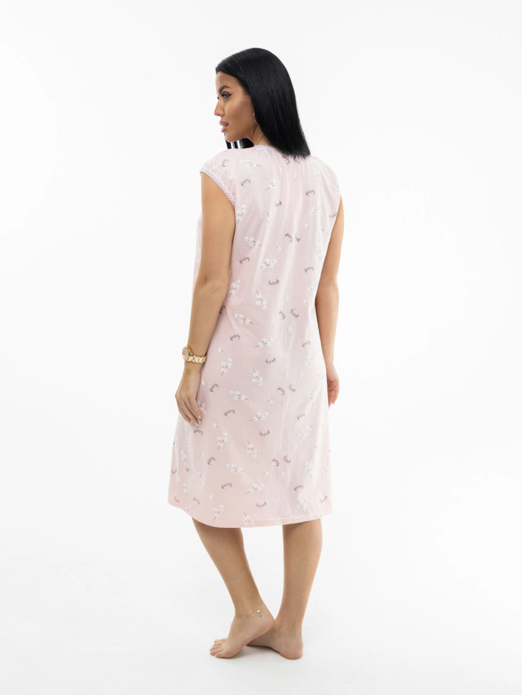 Ночная сорочка женская, цвет розовый - Текс-плюс фото 7