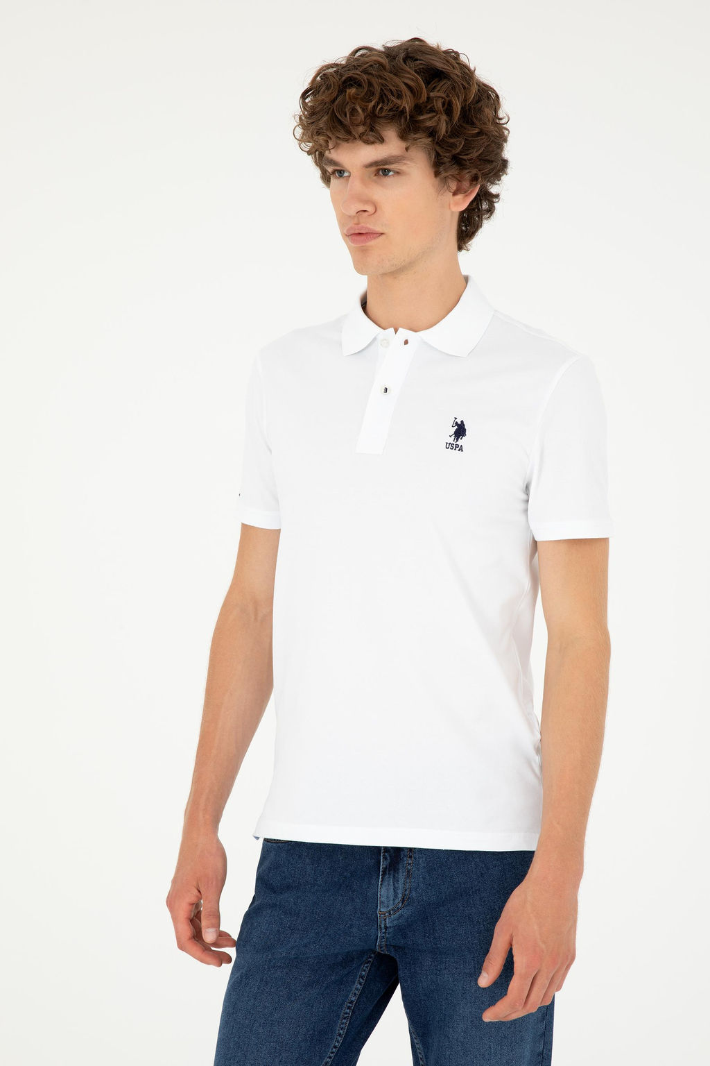 Мужская белая базовая футболка Неожиданная скидка в корзине - U.s. polo assn фото 10