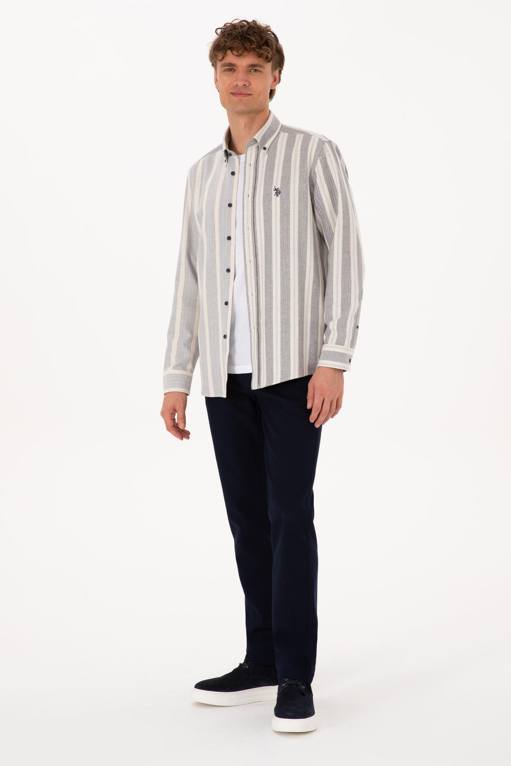 Erkek Lacivert Kanvas / Chino Pantolon Sepette S_rpriz _ndirim - U.s. polo assn фото 3