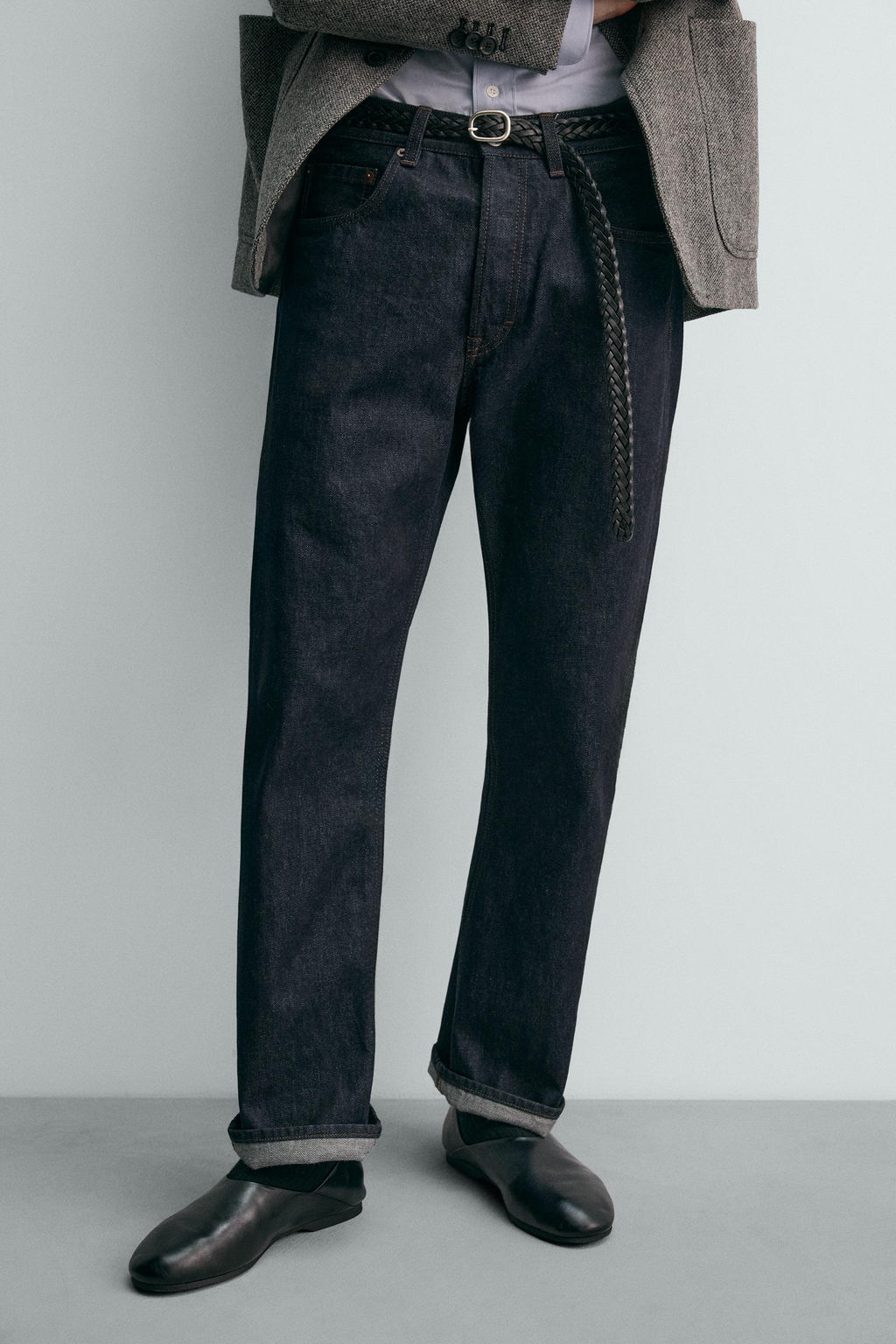 STRAIGHT-LEG BOOTCUT JEANS AARON LEVINE X ZARA  фото 15