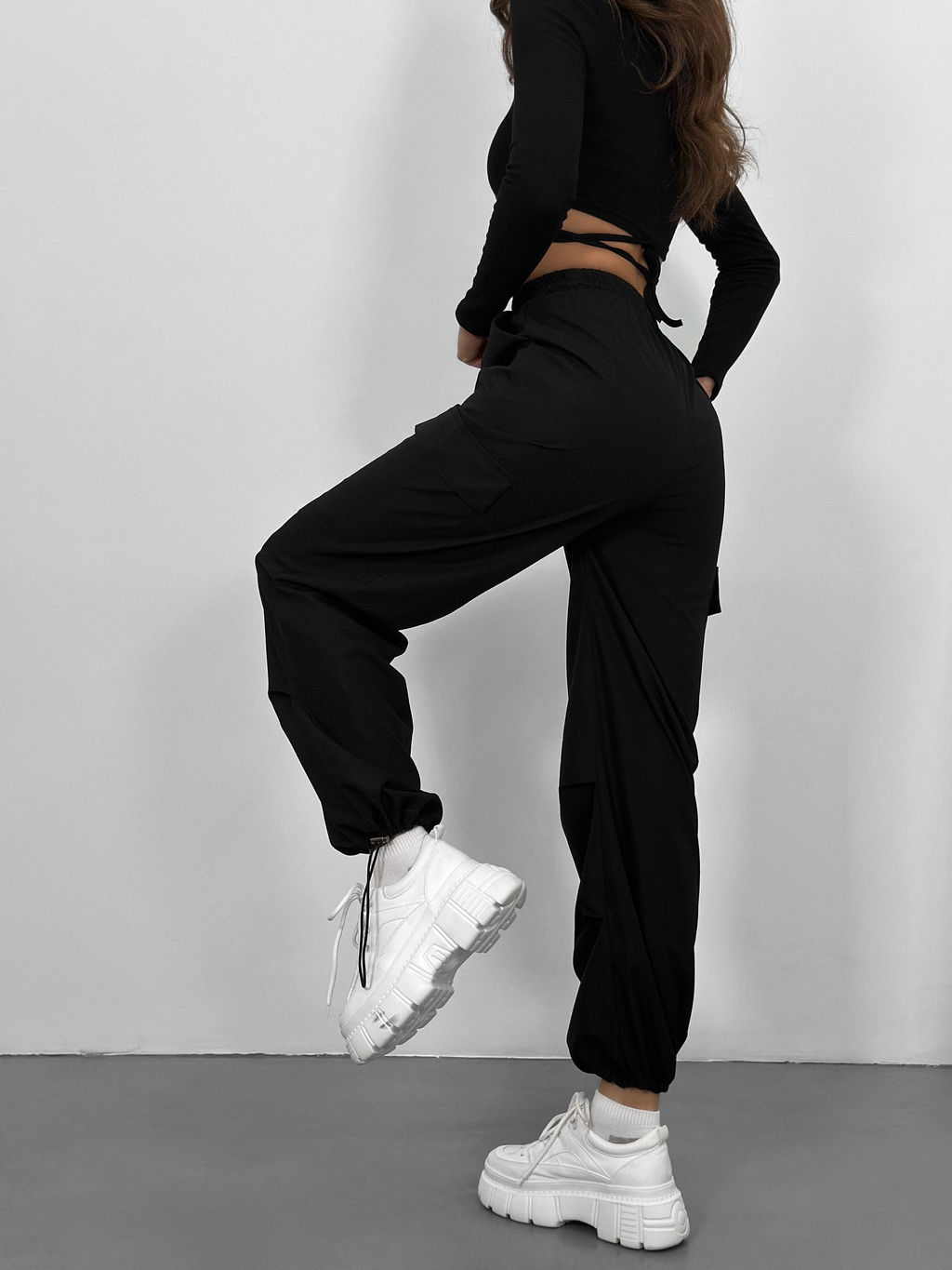 Брюки Алонс (черный) - Nadi bordo фото 5