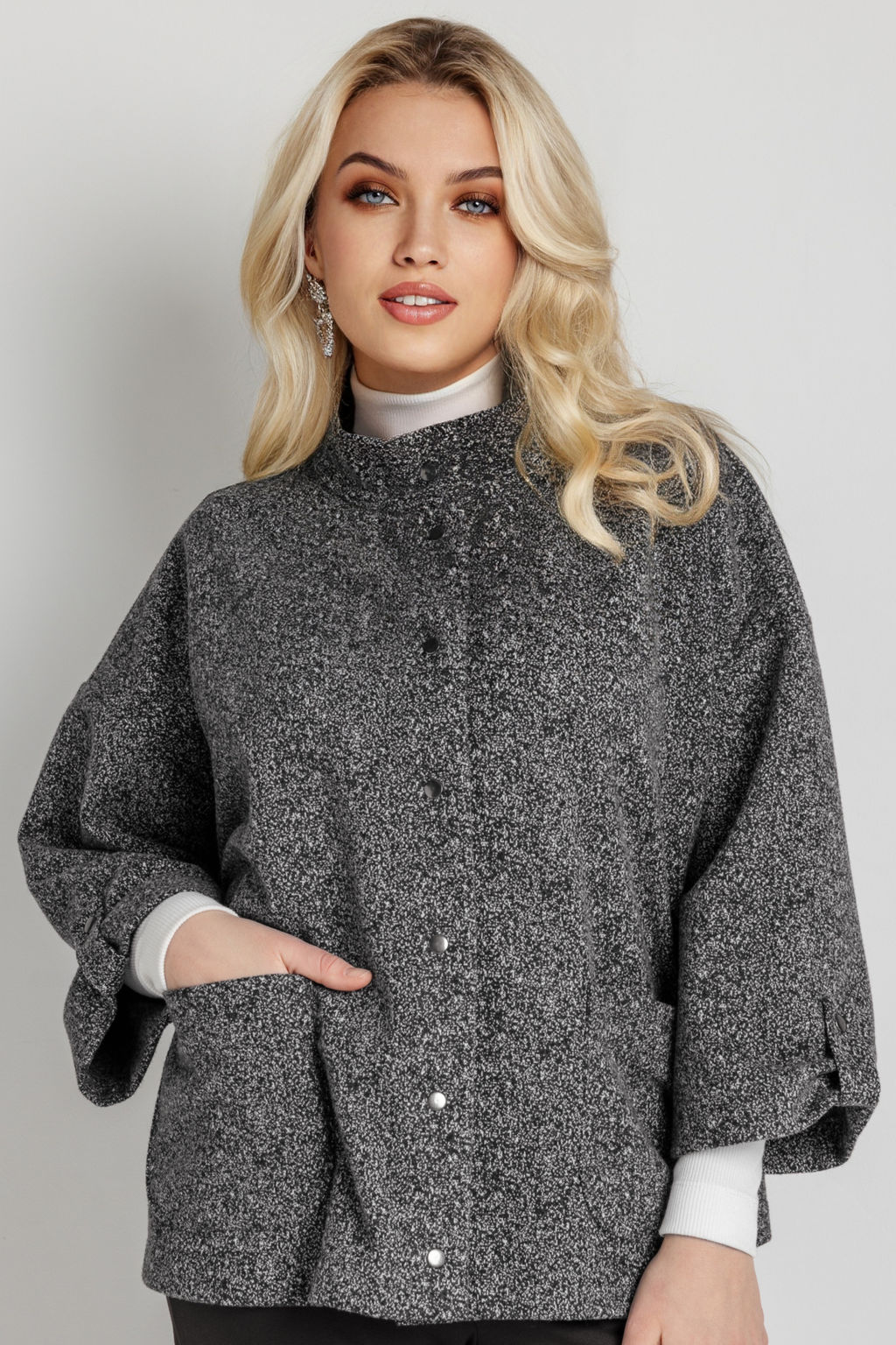 Жакет женский 4498/01/Серый, белый