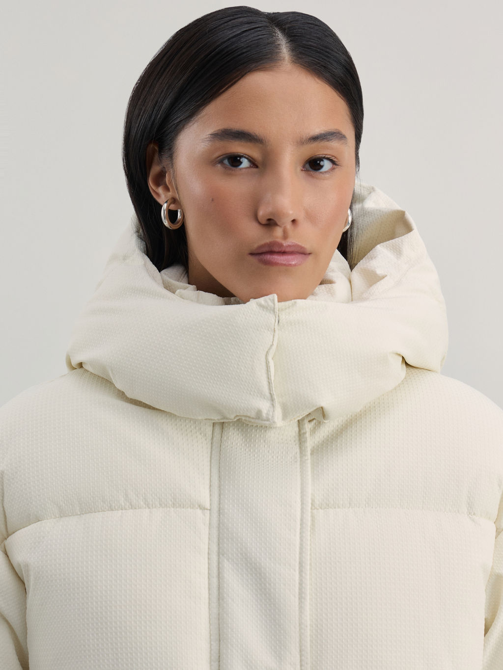 Куртка с капюшоном из фактурной ткани / Zarina  фото 7