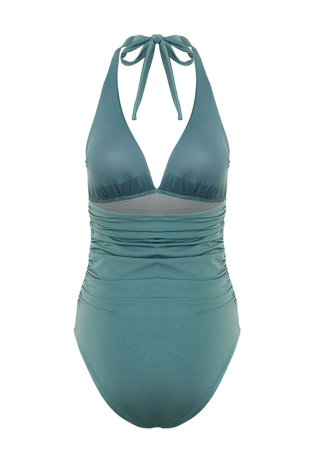 TRENDYOLMILLA Siyah V Yaka Toparlay?c? Regular Mayo TBESS24MA00073 фото 8