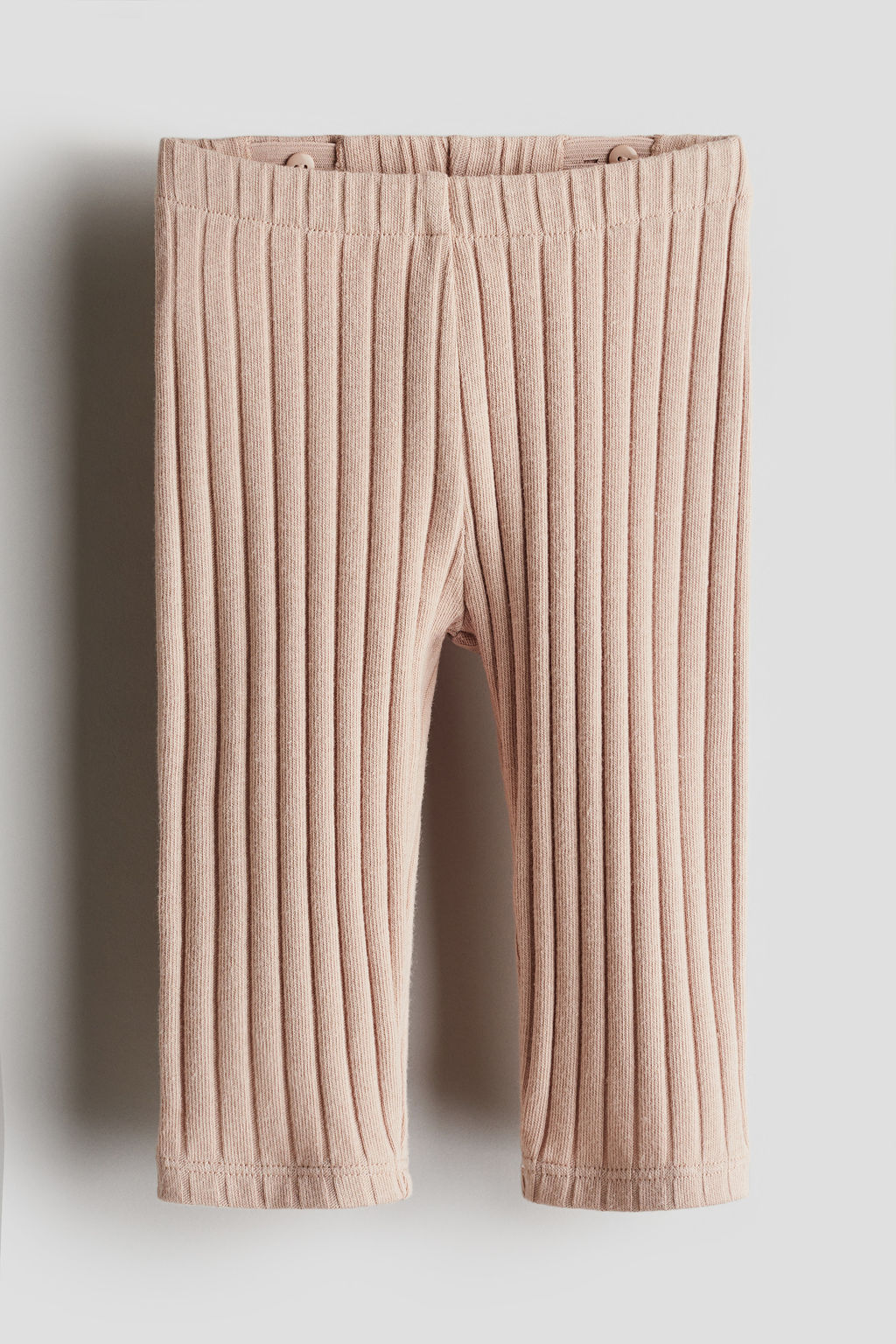 Leggings de algod?n en canal? de raya ancha