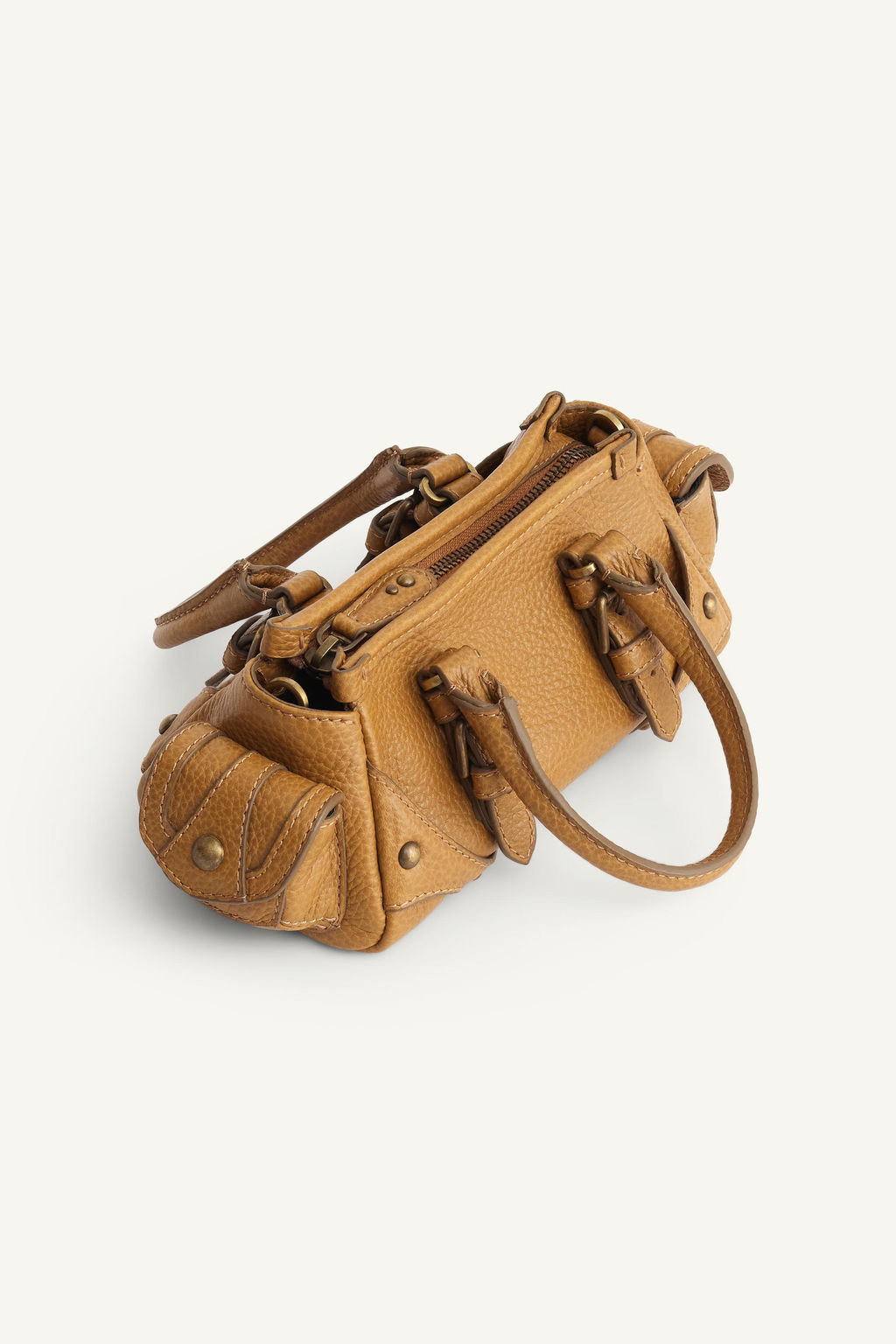 MINI LEATHER BOWLING LIMITED EDITION BAG - Zara фото 3