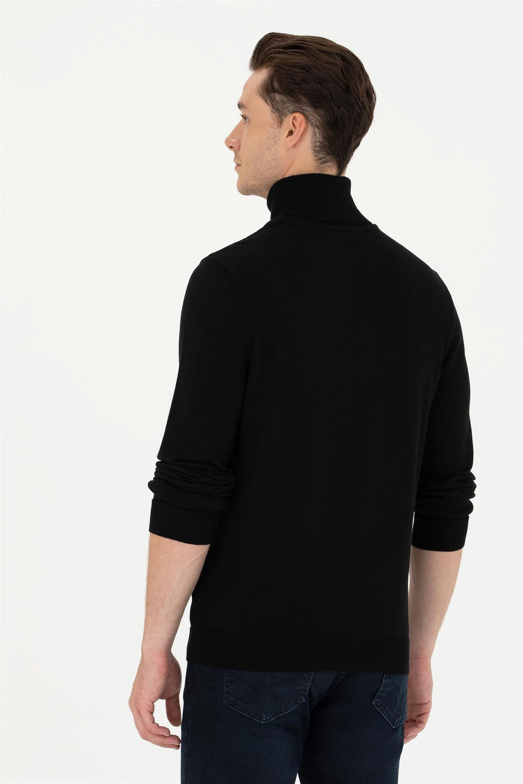 U. S. Polo Assn Мужской черный базовый свитер - U.s. polo assn фото 12