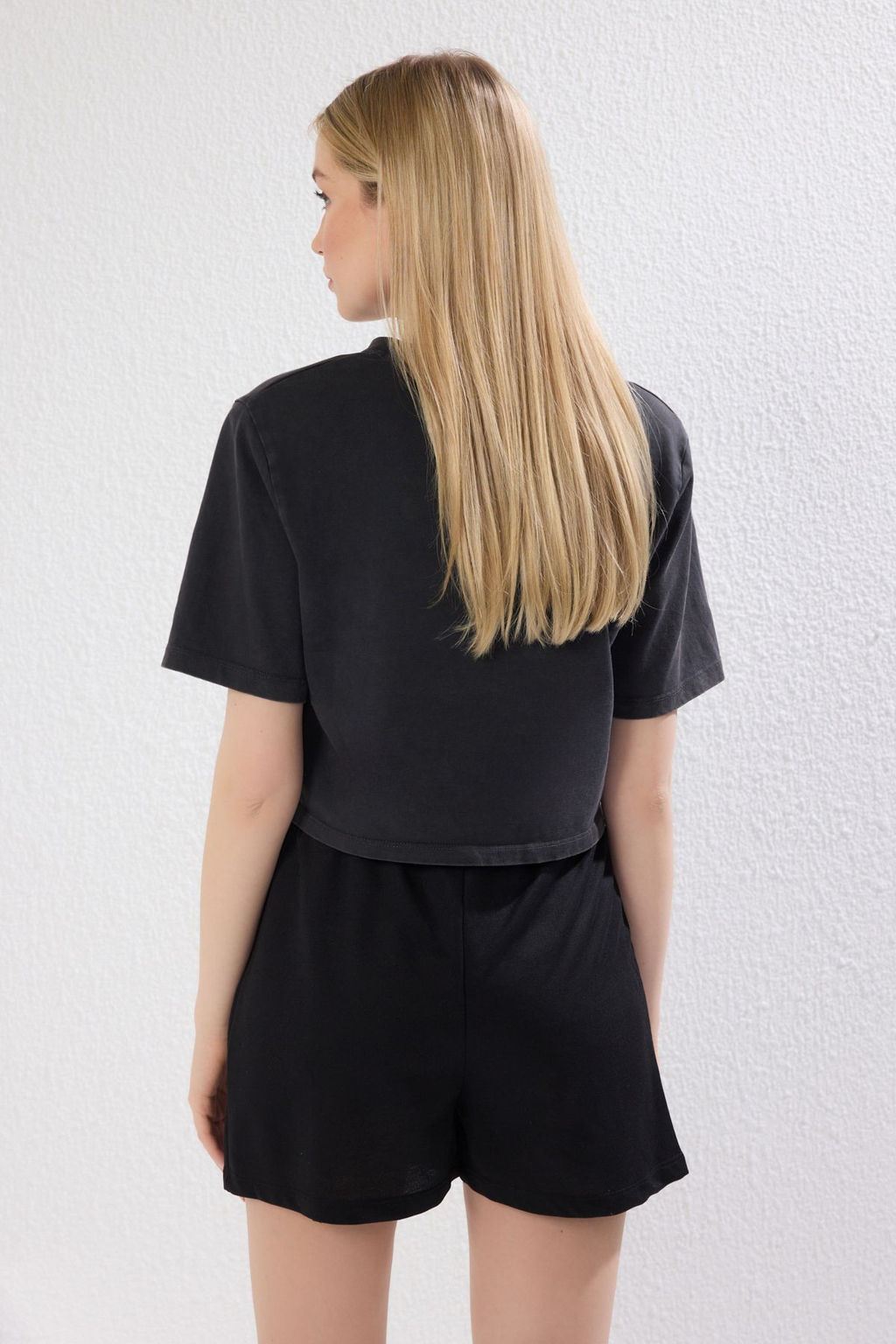 TRENDYOLMILLA Siyah Baglama Kemer Detayl? Orme Sort TWOSS25SR00053 фото 5