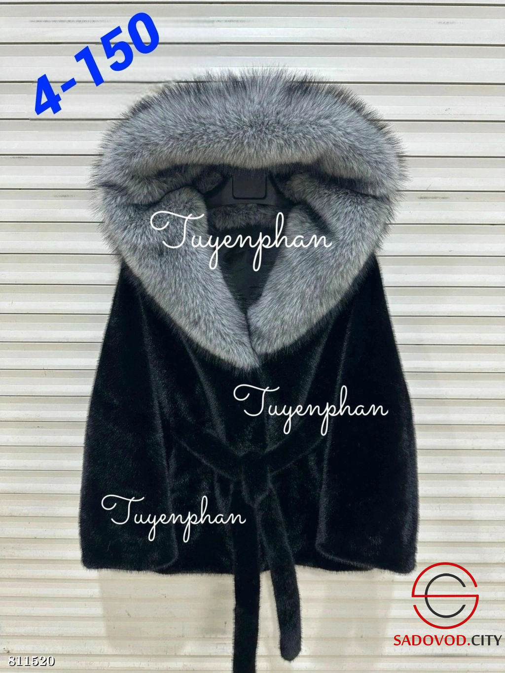 Шуба женская с капюшоном